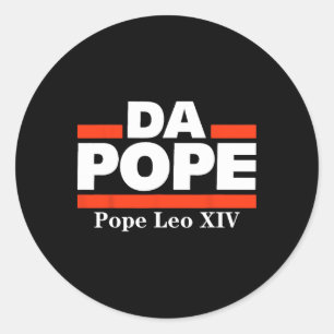Paus Leo XIV Shirt kardinaal Robert Prevost Ronde Sticker