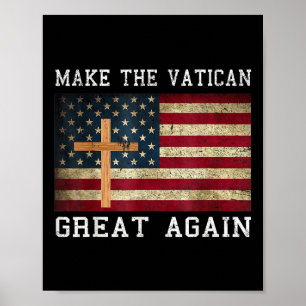 Paus Leo XIV Shirt maakt het Vaticaan weer groot Poster