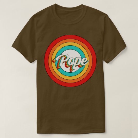 Paus Naam Shirt  Paus Cirkel (Design voorkant)