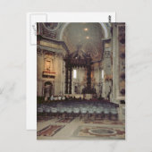 Paus op de tribune briefkaart (Voorkant / Achterkant)