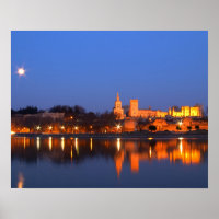 Paus Palace in Avignon en de Rijn in