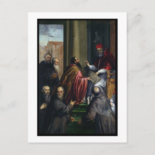 Paus Paul IV Overhandiging Statuut Briefkaart (Voorkant)