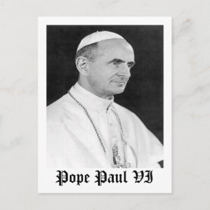 paus Paul VI Briefkaart