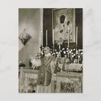 Paus Pius XII, massa gezegde Briefkaart
