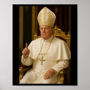 Paus President Trump Paus Donald Trump Mannen Vrou Poster