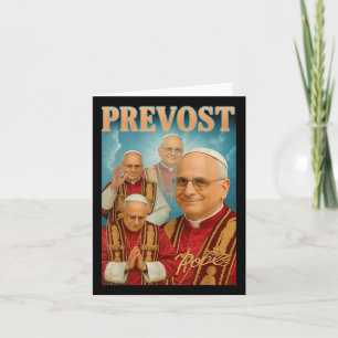 Paus Prevost Christelijk Katholiek Shirt Paus Leo Kaart