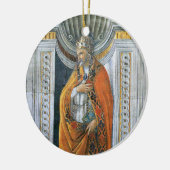 Paus Saint Sixtus II door Sandro Botticelli Keramisch Ornament (Links)