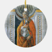 Paus Saint Sixtus II door Sandro Botticelli Keramisch Ornament (Achterkant)