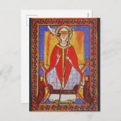 Paus Sint Gregorius I de Dialoog Feestdagenkaart (Voorkant / Achterkant)