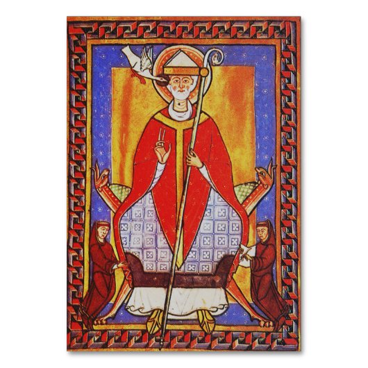 Paus Sint Gregorius I de Dialoog Kaart (Voorkant)