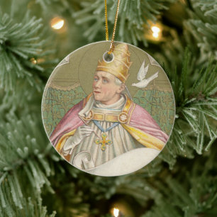 Paus St. Gregory the Great (M 067) Keramisch Ornament