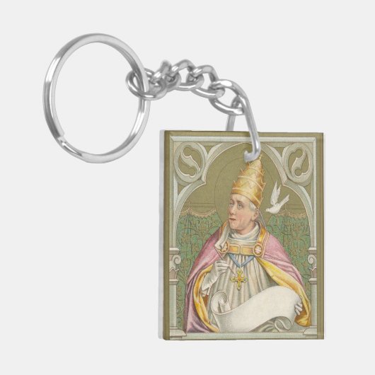 Paus St. Gregory the Great (M 067) Sleutelhanger (Voorkant Links)