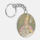 Paus St. Gregory the Great (M 067) Sleutelhanger (Voorkant Links)