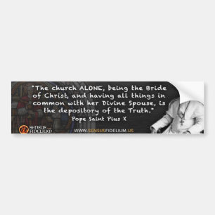 Paus St. Pius X Bumpersticker