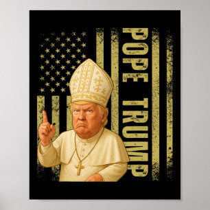Paus Trump 2025 Trump Paus Donald Trump Politiek Poster