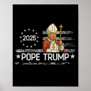 Paus Trump: grappig dat Trump de volgende paus wil Poster