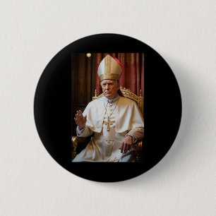 Paus Trump Grappig President Trump Wil De Nieuwe P Ronde Button 5,7 Cm