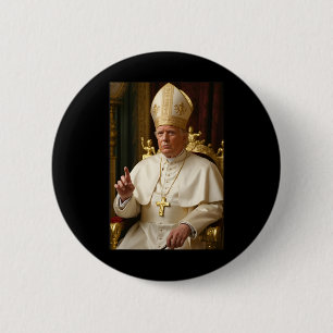 Paus Trump Grappig President Trump Wil Futur Worde Ronde Button 5,7 Cm
