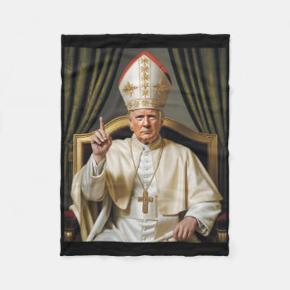 Paus Trump Grappig Trump Vaticaan Christelijk Retr Fleece Deken