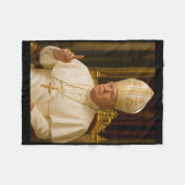 Paus Trump Grappig Trump Vaticaan Christelijk Retr Fleece Deken (Voorkant (Horizontaal))