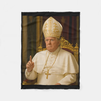 Paus Trump Grappig Trump Vaticaan Christelijk Retr Fleece Deken