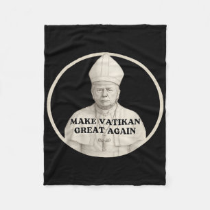 Paus Trump Grappig Trump Vaticaan Christelijk Retr Fleece Deken