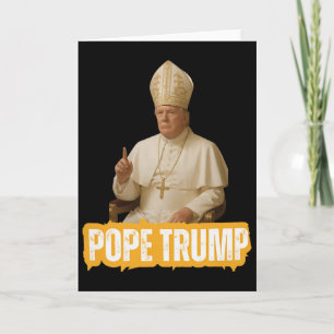 Paus Trump Grappig Trump Vaticaan Christelijk Retr Kaart