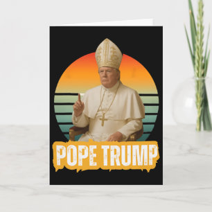 Paus Trump Grappig Trump Vaticaan Christelijk Retr Kaart