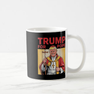 Paus Trump Grappig Trump Vaticaan Christelijk Retr Koffiemok