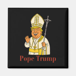 Paus Trump Grappig Trump Vaticaan Christelijk Retr Magneet
