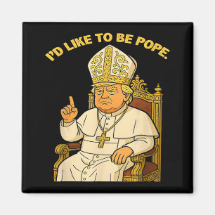 Paus Trump Grappig Trump Vaticaan Christelijk Retr Magneet