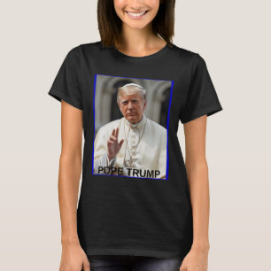Paus Trump Grappig Trump Vaticaan Christelijk Retr T-shirt