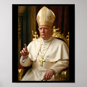 Paus Trump Grappige President Trump Wil Futur Word Poster