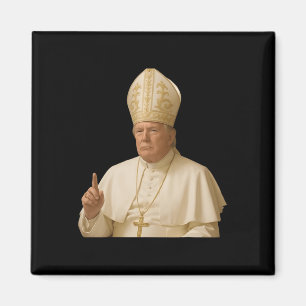 Paus Trump Grappige Trump Vaticaan Christelijke Re Magneet