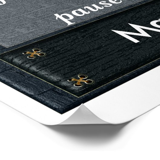 Pause and Reflect - poster quote (Coin)