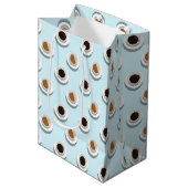 Pause café. sac cadeau moyen (Devant Angle)