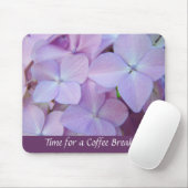 Pause café... tapis de souris Hydrangeas (Avec souris)