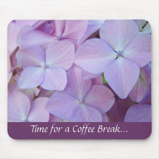 Pause café... tapis de souris Hydrangeas (Devant)