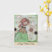 Pause - Carte de fête des mères (Fleur jaune)