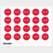 PAUSE Classic ronde Stickers (Vel)