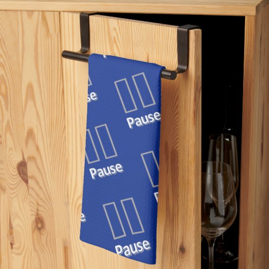 Pause Cuisine Bleue Serviette à main (Pliage en tiers)