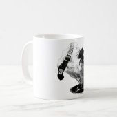 Pause d'eau Terrier Mélanger café Mug (Devant gauche)