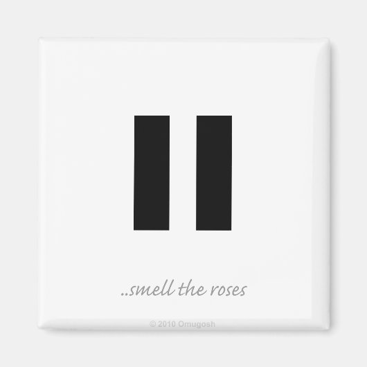 Pause odeur rose - Aimant (Devant)