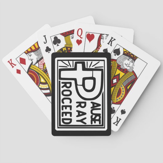 PAUSE PRAY-PROCES SPEELKAARTEN (Achterkant)