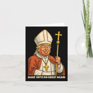 Pauselijke Trump Fun Design met Paus Vestments 1 Kaart