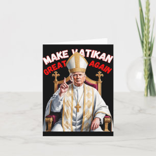 Pauselijke Trump Fun Design met Paus Vestments 2 Kaart