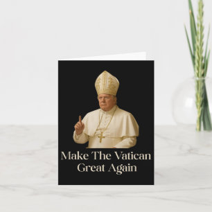 Pauselijke Trump Fun Design met Paus Vestments Kaart