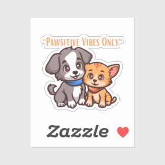 Pausitieve vibes alleen sticker