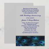 Pauw 25e huwelijksjubileumfeest kaart (Voorkant / Achterkant)