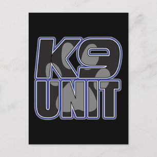 Pauw afdrukken politie K9 Briefkaart